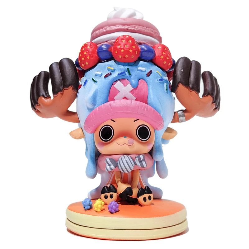 11cm Anime Figure One Piece Tony Chopper Candy and Crown Version Action Figure 15th Anniversary Collection Model Kids Toys