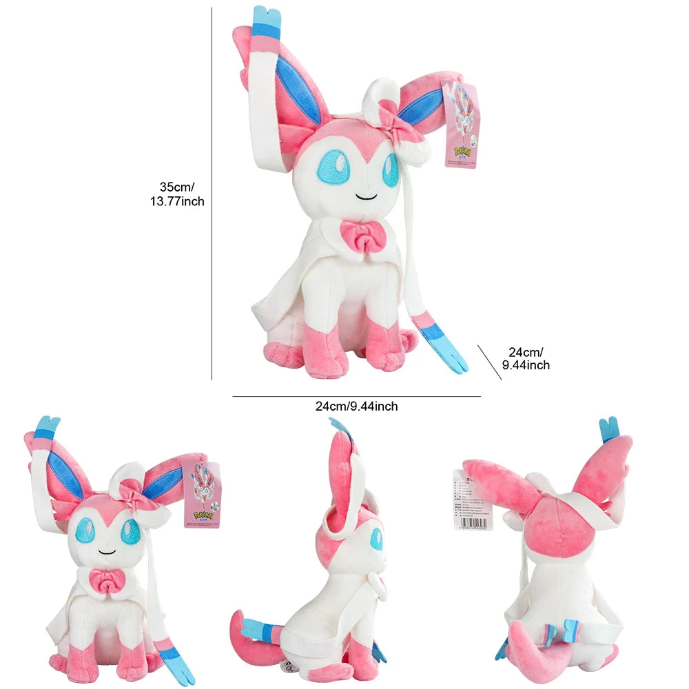 POKEMON Big Size Eevee Umbreon Sylveon Leafeon Espeon Glaceon Plush Toy Anime Stuff Doll Collection Kawaii Gift for Kid