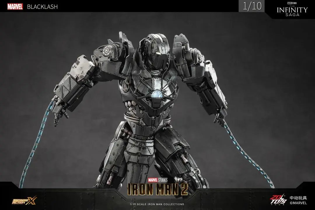 ZD Toys Iron Man Series Blacklash Figures 1/10 MK33 MK39 MK17 MK21Action Figurines Movie Statue Model Adult Collect Gift