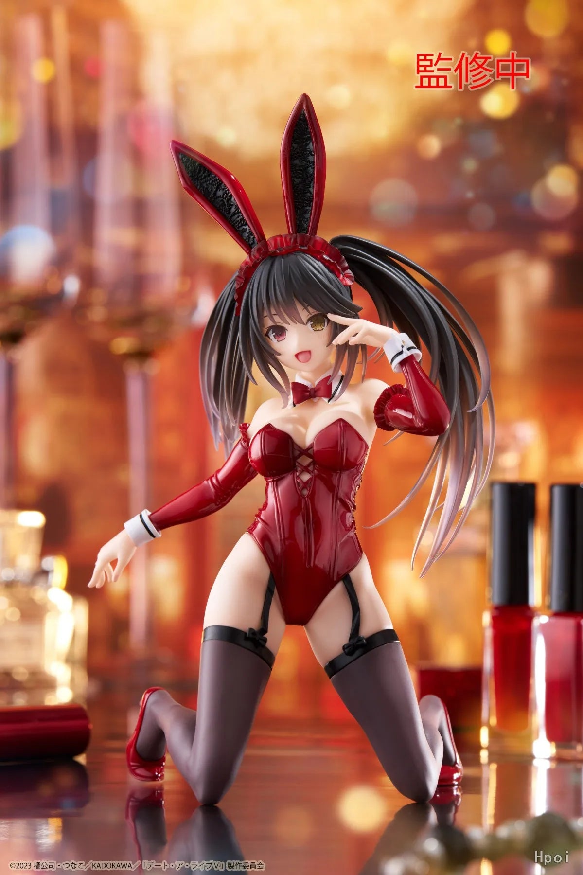 13CM Anime DATE A LIVE V Tokisaki Kurumi Figure Bunny Girl Animation Kneeling Posture Toy  Collection Decorative Ornaments PVC