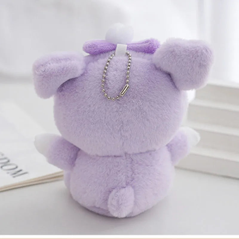 14Cm Plushies Sanrio Keychain Accessories Hello Kitty Plush Toys My Melody Kuromi Keyring Cinnamoroll Backpack Pendant