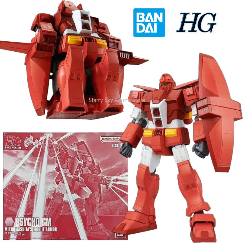 Bandai PB HG 1/144 Psycho Gm 20Cm Anime Original Action Figure Assemble Gundam Model Children's Toy Birthday Gift Collection