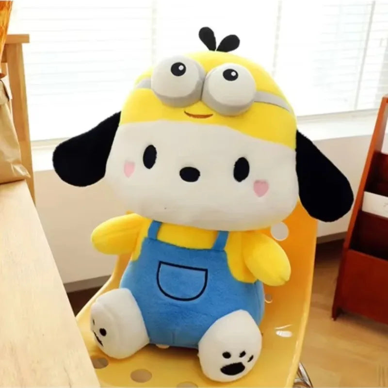 32/42CM Sanrio Plushies Pochacco Stuffed Plush Cross-dressing Doll Cos Bear Pochacoo Cute Toys Decoration Children Birthday Gift