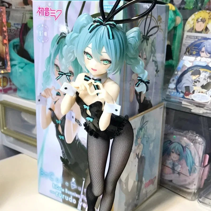 Anime Figure Hatsune Miku Rabbit Girl Kawaii Model Doll Action Anime Miku Figure Model Collectible Pendant Toys