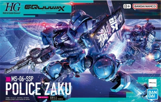 Bandai HG 1/144 HGUC Gundam Gquuuuuux POLICE ZAKU Model Kit Anime Fighter Assembly Model Anime Action Figure Toy Gift for kid