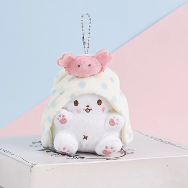 Sanrio Marumofubiyori Plushies Doll Kawaii Cartoon Kuromi Stuffed Plush Toy Keychain Backpack Pendant Decoration Holiday Gifts