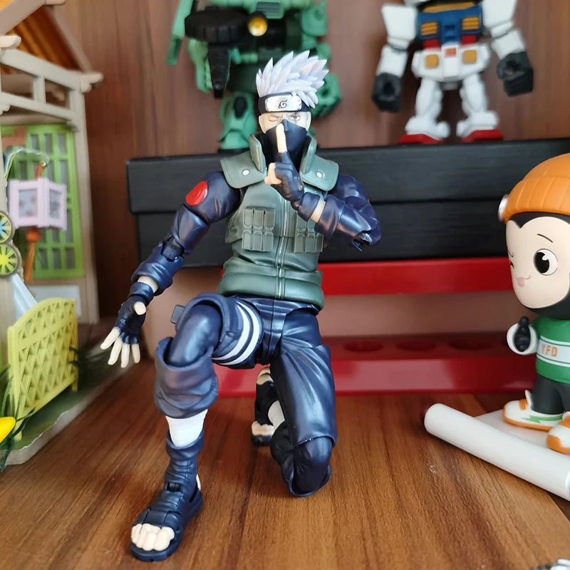 Shf Naruto Hatake Kakashi Action Figure PVC Collection Anime Naruto Shippuden Namikaze Minato Figurine Movable Model Toys Gifts