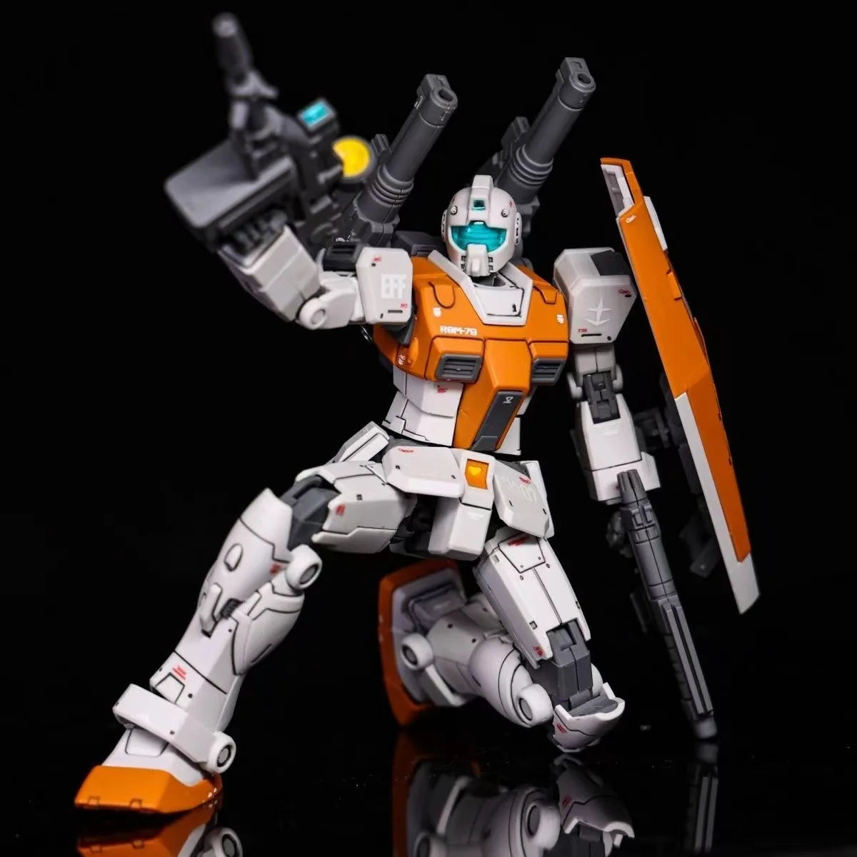 Gaoke GTO HG 1/144 RGM-79 GM Moroccan Assembly Model Kit Collection Figure Anime Robot Toy Ornament Desktop Decorations Gift