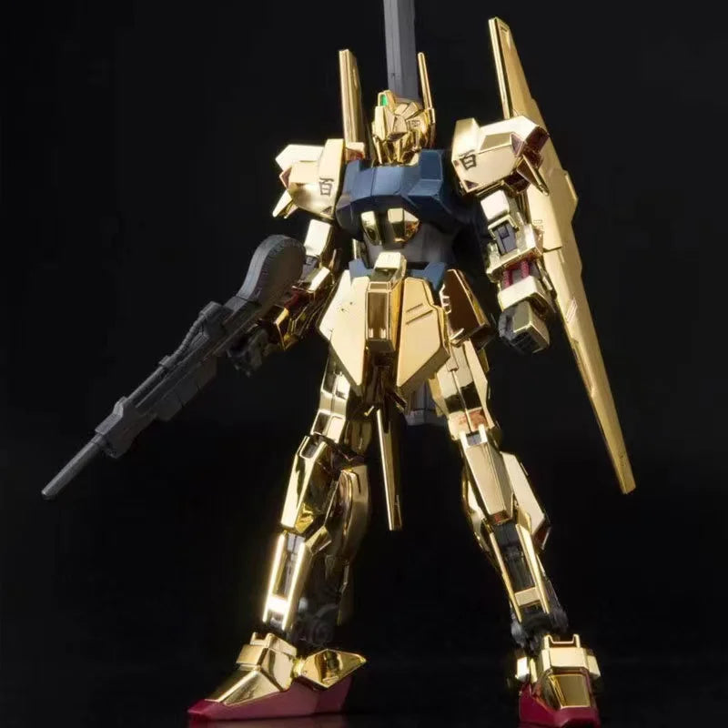JMS Hayaku Shiki HG 1/144 MSN-00100 REVIVE Electroplate Gold Model Movable Joints Collectible Robot Mecha Kits Toys Gifts