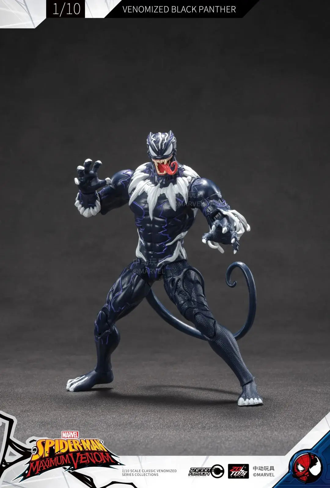 ZD Original Venom Parasitic Iron Man Thanos Symbiote Captain America Black Panther 1/10 Marvel legends Action Figure Anime Toy