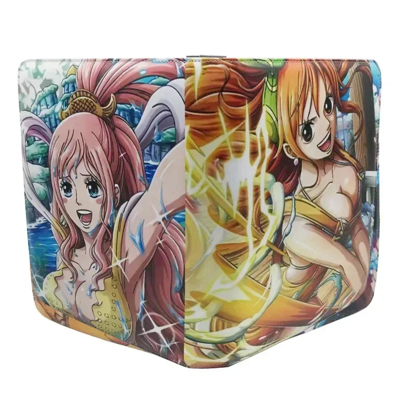 540Pcs 9 Pocket Anime One Piece Luffy Zoro Cards Book zipper PU leather Cards Binder Display Game Collection Card Kids Toy Gift