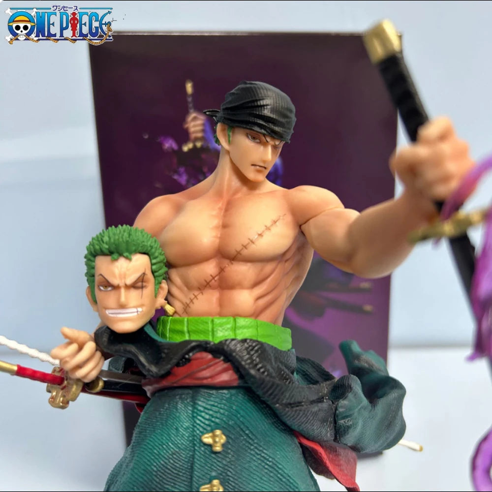 Comic Doll Bathing Blood Roronoa Zoro PVC 21cm Action Doll Series Exquisite Model Birthday Gift Doll