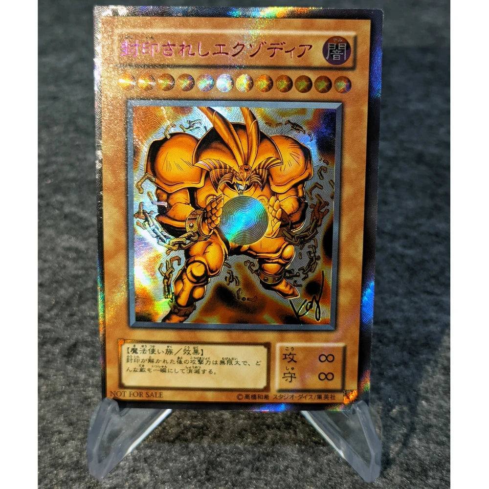 Diy Yu Gi Oh! Exodia Game Card Collection Signature Card Refractive Color Flash Bronzing Uv Child Gifts 59*86Mm Anime