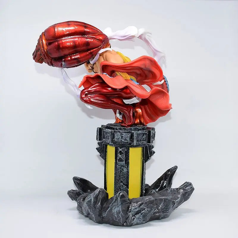 Anime One Piece Wano Monkey D Luffy Gear 4 Gomu Gomu no Red Hawk Ver. GK PVC Action Figure Statue Collectible Model Toys Doll