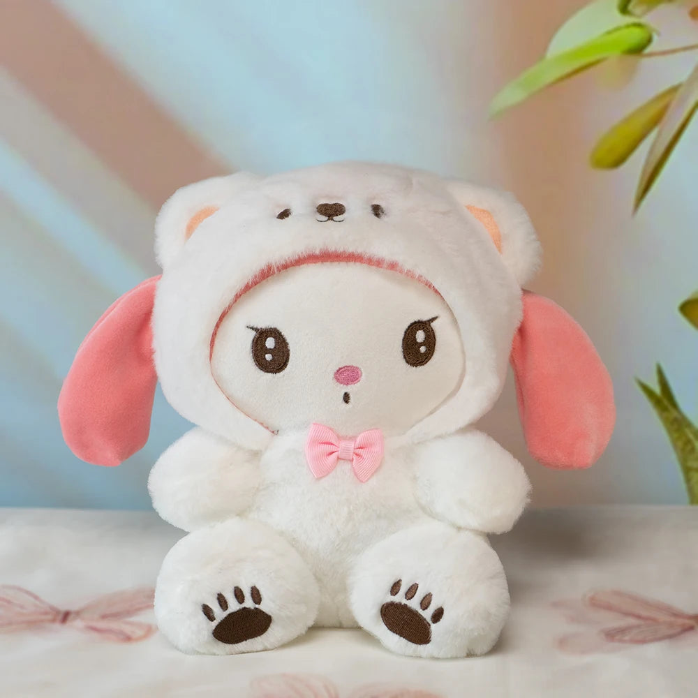 20cm Anime Sanrio Plush Toys Kawaii Hello Kitty Cinnamoroll Kuromi Pom Pom Purin cat Gift Dolls Stuffed Children Plushies Doll