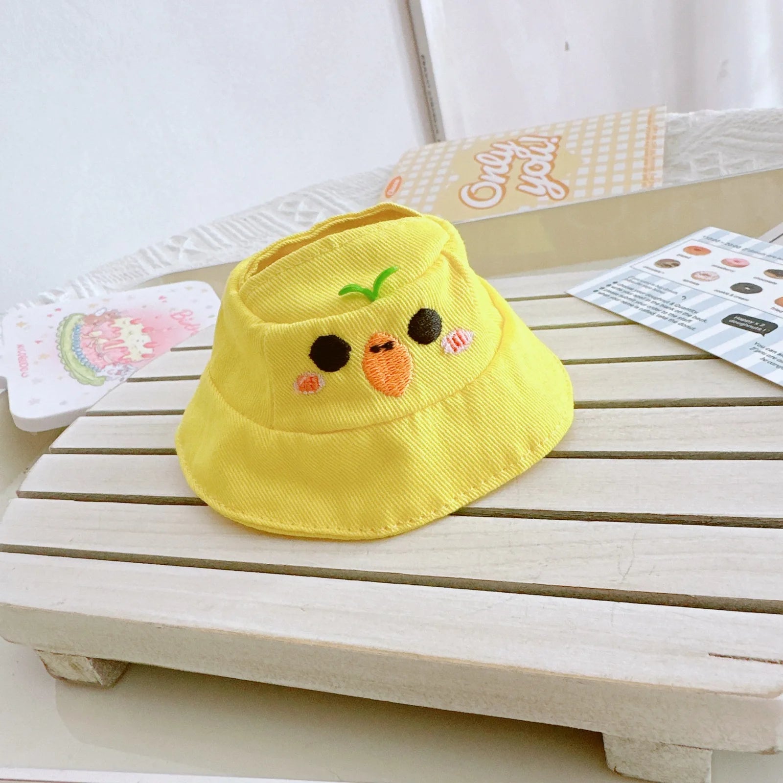 15/17cm Mini Plush Doll'S Clothes Labubu I II Idol Dolls Sitting Party Cute Hat Bib Pants Clothing Accessories Doll not Included