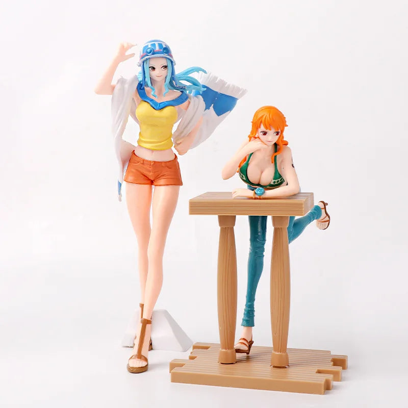 Anime One Piece Nami Nefertari D Vivi Boa Hancock PVC Action Figures Statue Collectible Model Kids Toys Doll Desk Decorations