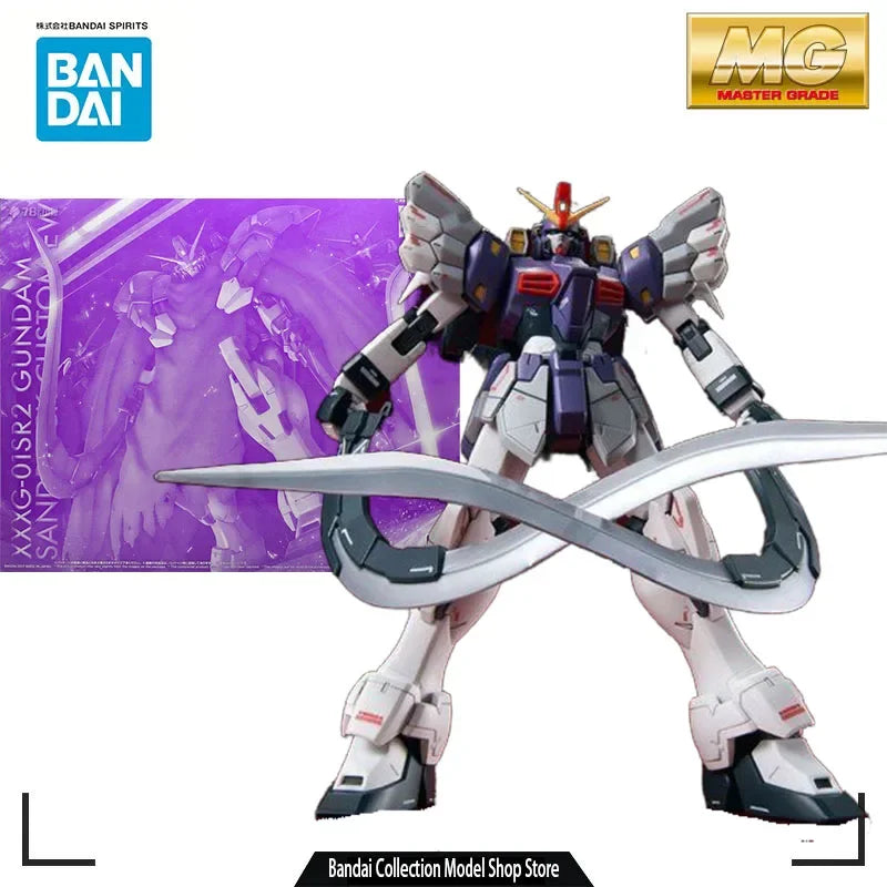 Bandai Original MODEL KIT GUNDAM MG  Gundam Sandrock Custom  1/100 Anime Action Figure Assembly Model Toys  Model Gifts For boys