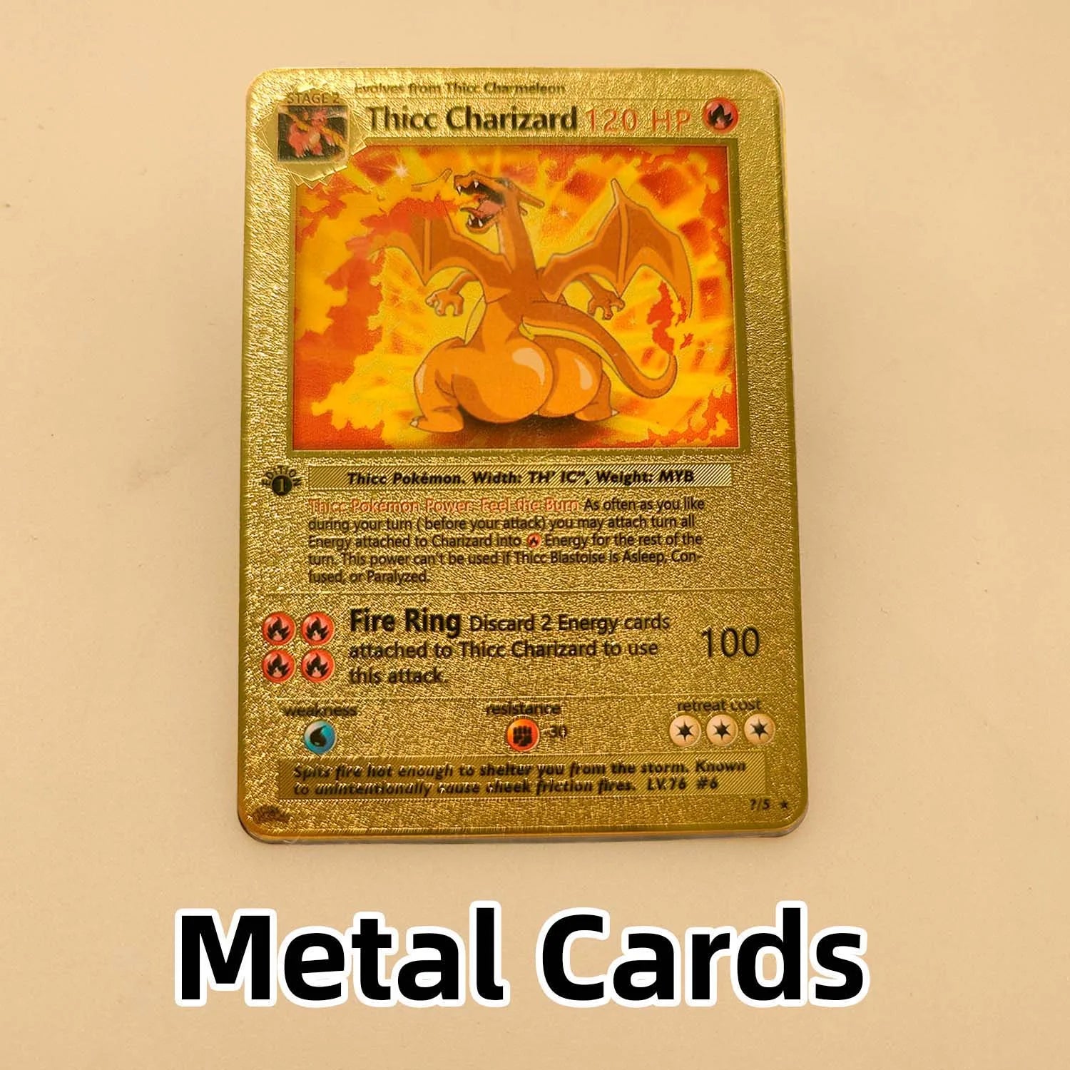 PTCG Metal Gold Cards Vstar Vmax EX GXBulbasaur Charmander Squirtle Meowth Jigglypuff Charizard Blastoise Kabutops Mewtwo