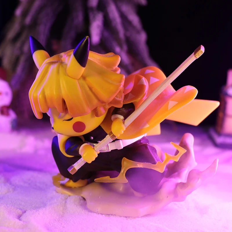 Anime Ghost Killing Blade Demon Slayer's Blade Figure Flower Street Chapter Kamado Tanjirou My Wife Agatsuma Zenitsu Decoration