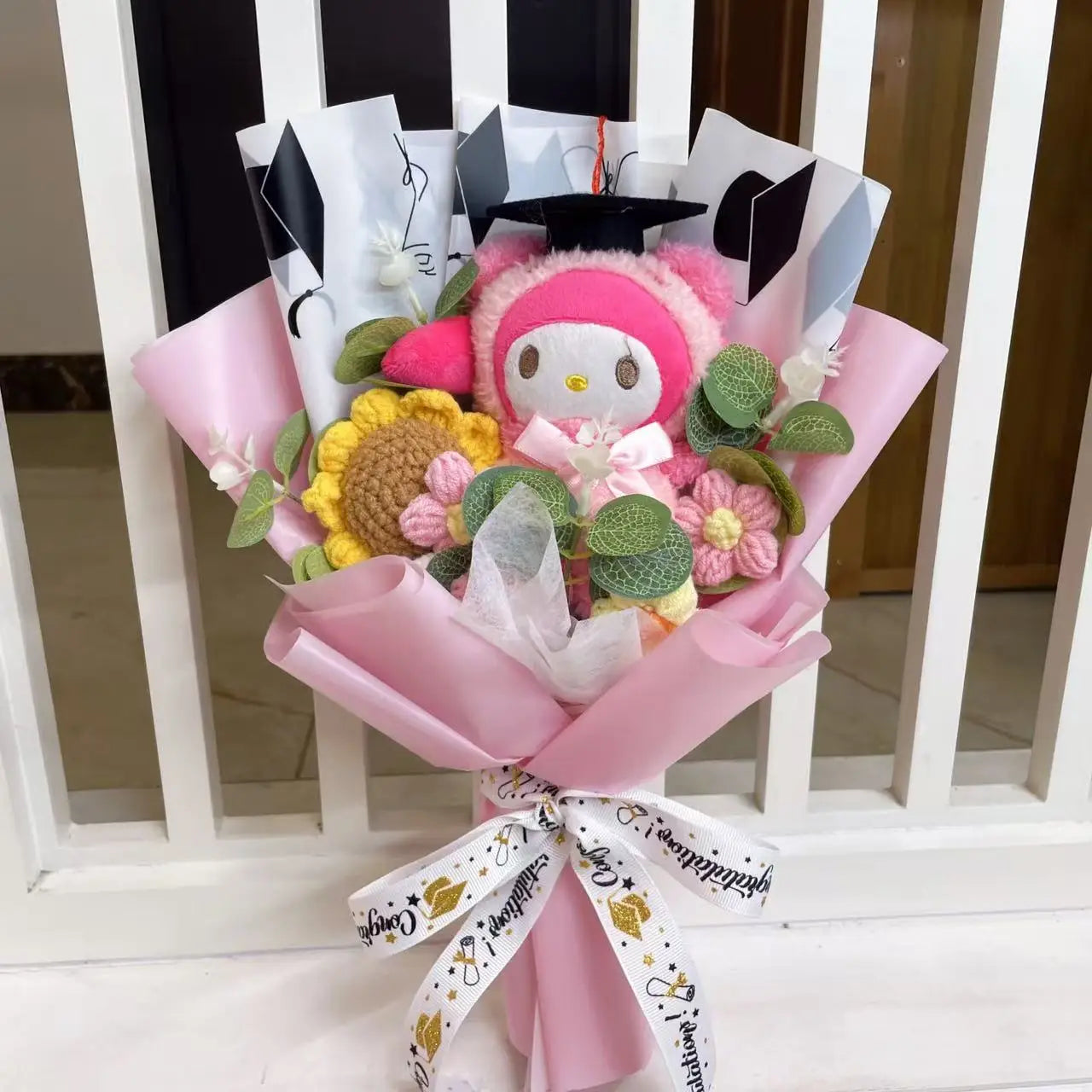 Cartoon Anime Series Plush Kids Toys Graduation Bouquet Children's Day Valentine's Day  Birthday Christmas Graduation Gifts