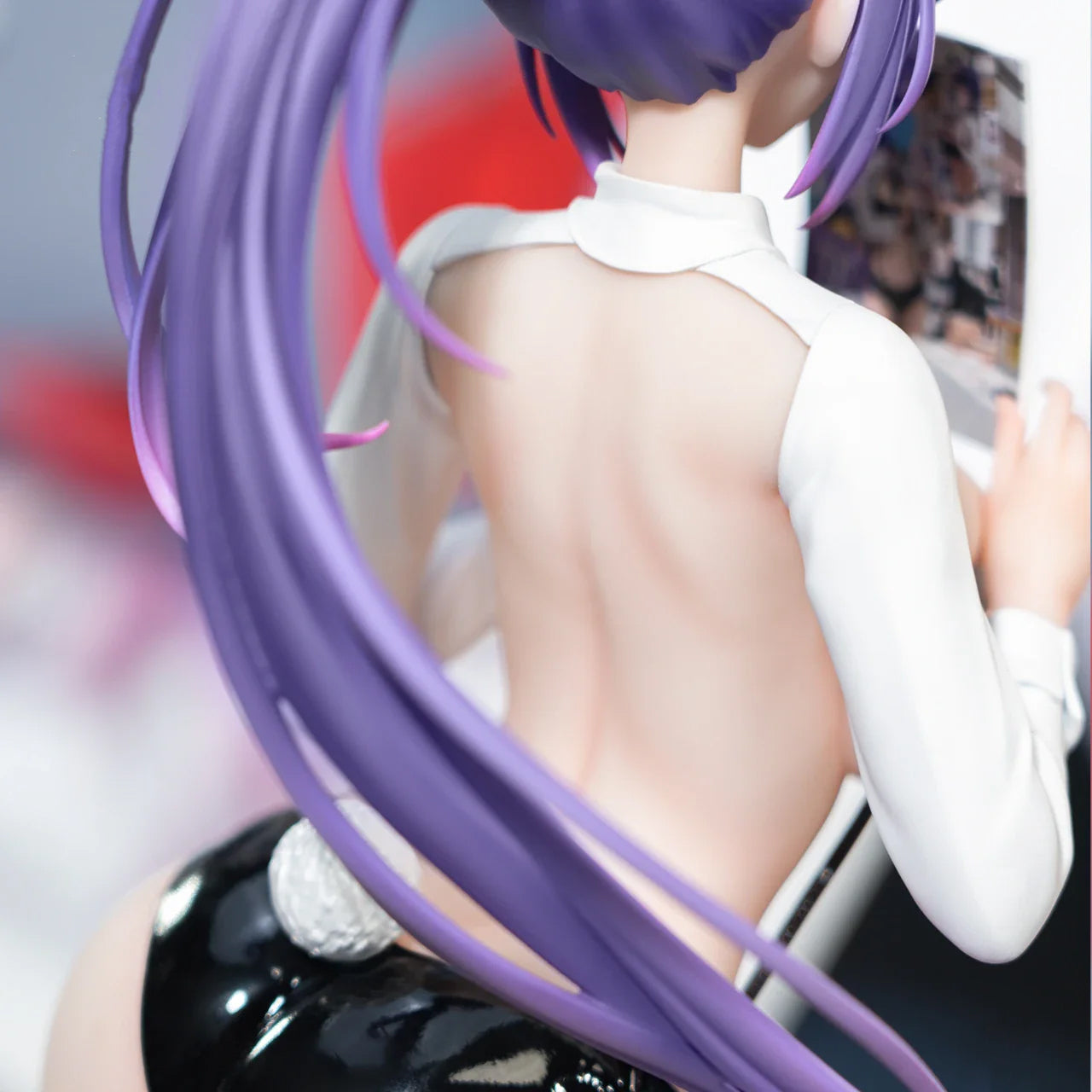 Biya Yuna Figure Standing Purple Ponytail 1/4 Rabbit Nest Bunny Girl Model Biya Una Bunny Girl Figure