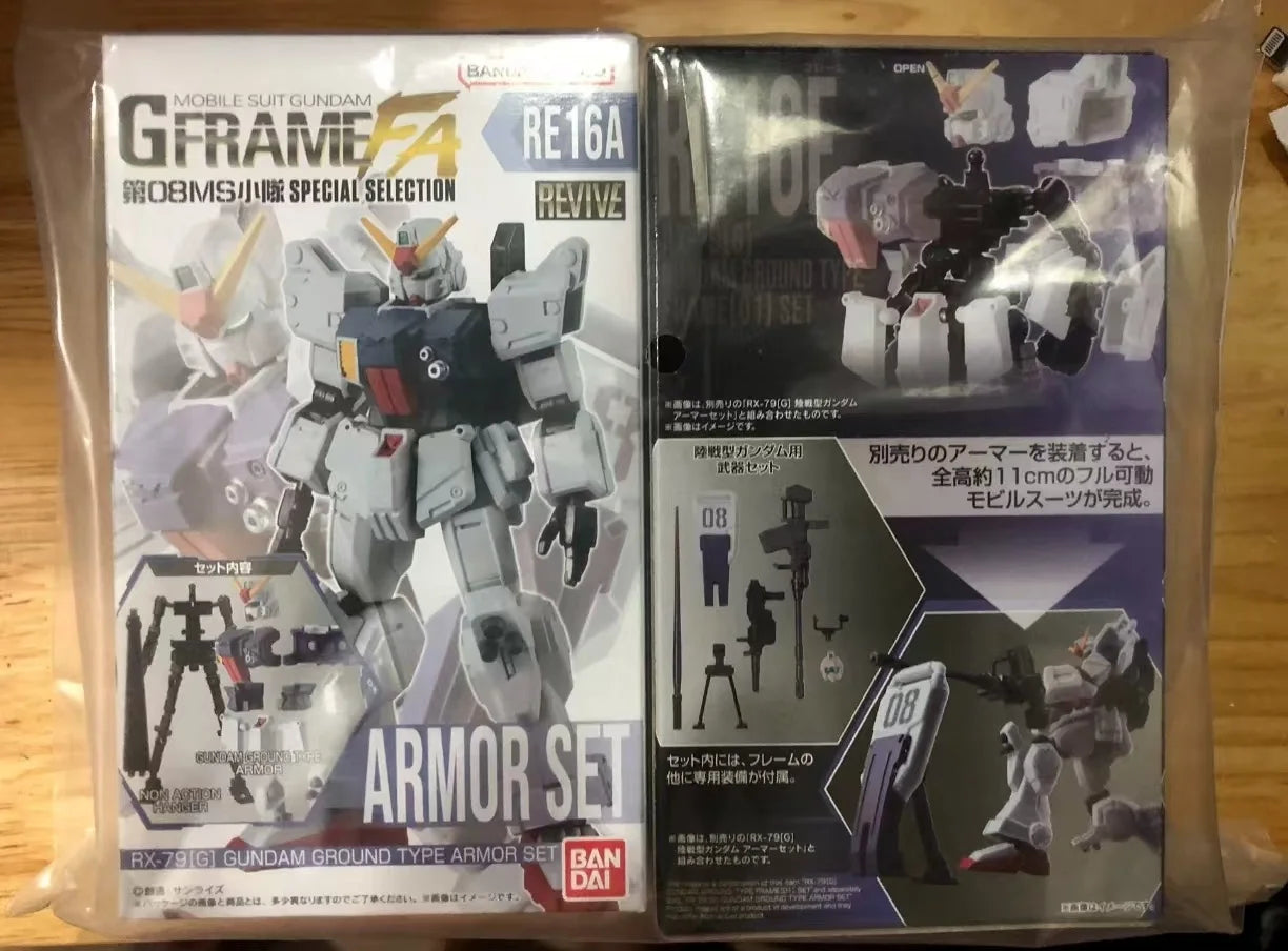 Bandai Original Candy Toy MOBILE SUIT GUNDAM: THE 08th MS TEAM Anime Figure Gundam Ground Type/B-3 GOUF CUSTOM/GM Ground Type