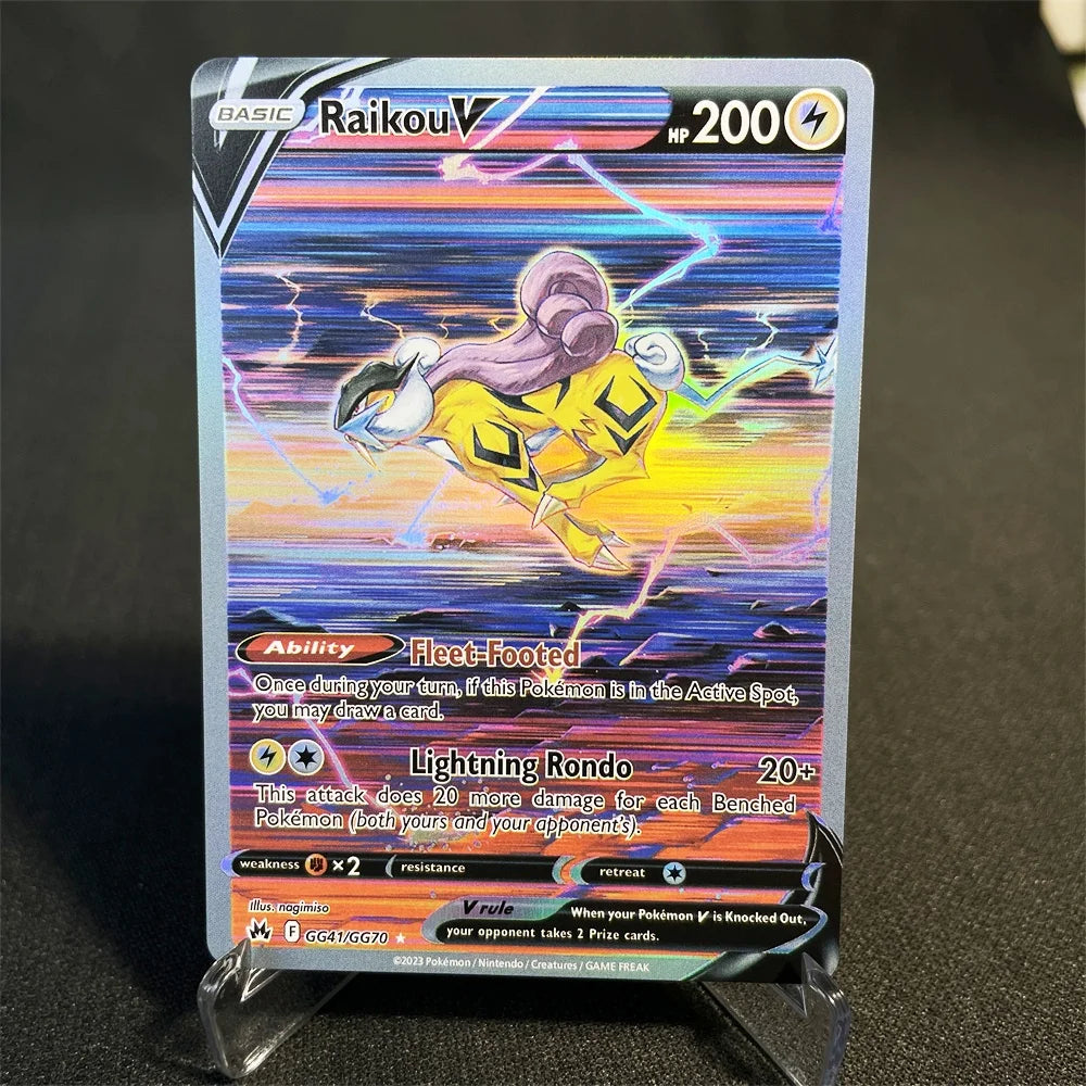 Pokémon Cards Holographic Card Sun & Moon Series Mewtwo Pikachu Paikou Serena Caitlin Collection Cards Toys Gifts Proxy Card