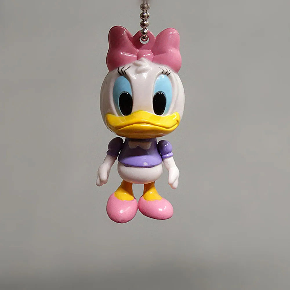 Disney Mickey Mouse Minnie Stitch Cartoon Figure Keychain Collection Cute Doll Bag Car Pendant Decoration Friends Birthday Gift