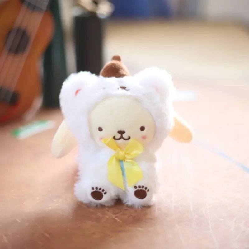 Sanrio Kuromi Cinnamoroll Melody Plush Toy Doll Anime Kawaii Doll Pendant Collection Children's Birthday Festival Gift