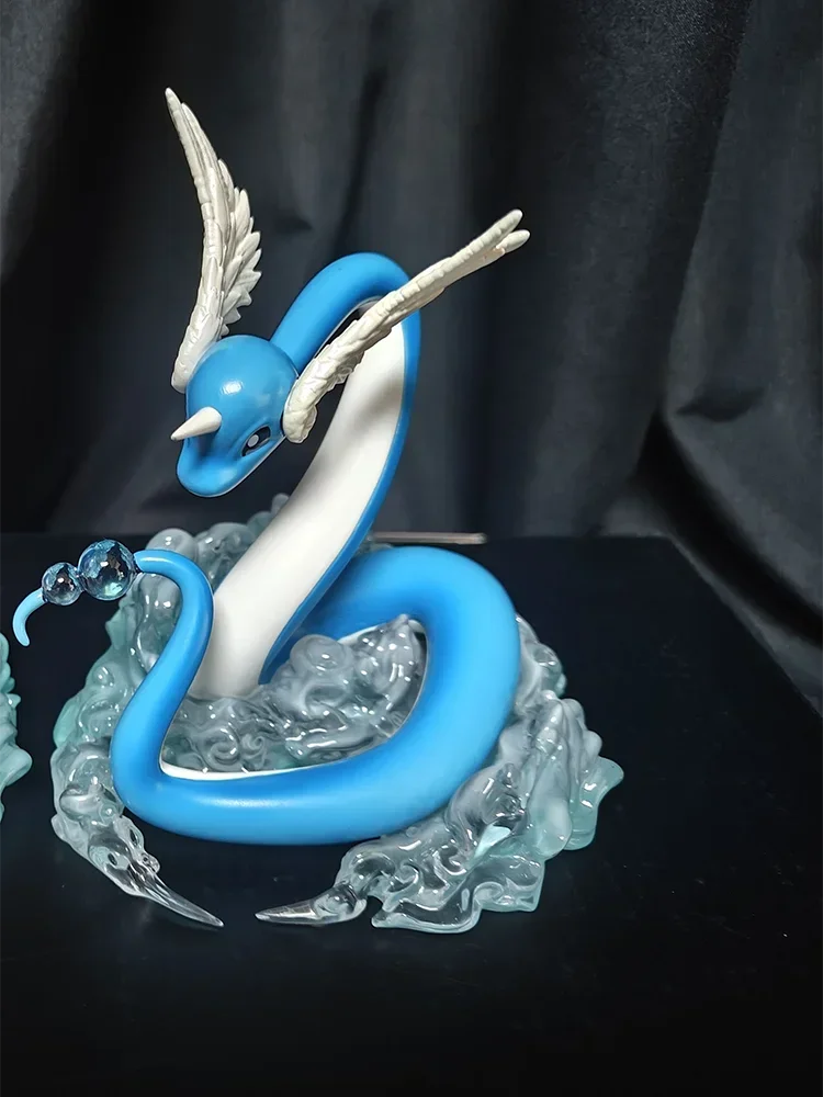 Pokemon Anime Figure Dragonair Action Figure Purple Pokemon Anime Peripheral Samuel•Oak Kawaii Desk Decor Toy Collect Model Gift