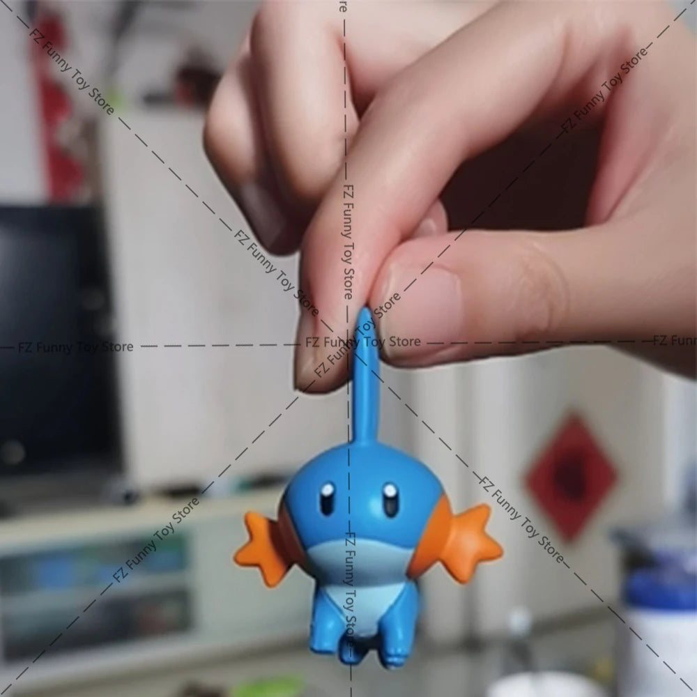 Oshawott Popplio Pokemon Figure Pvc Toy Pikachu Litten Turtwig Fennekin Mudkip Anime Action Statue Model Genuine Ornament Gift