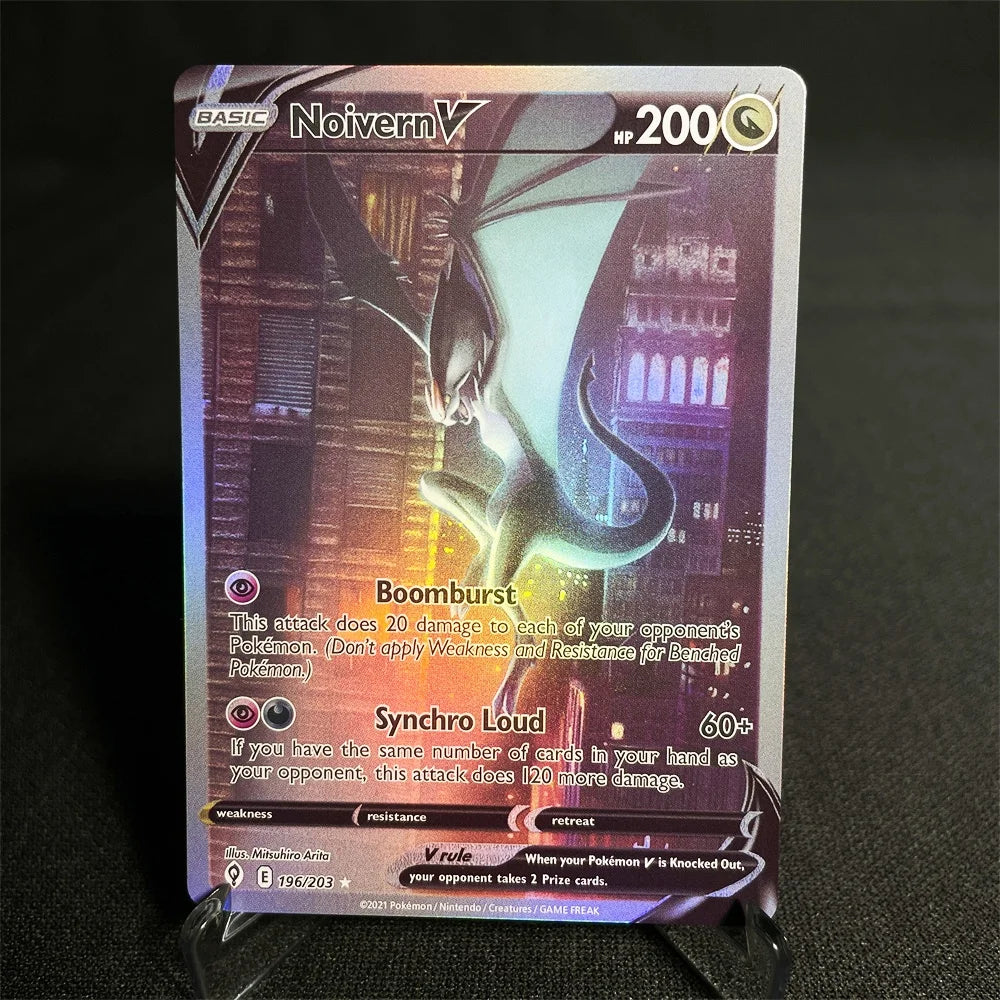 Pokemon Cards Holographic Sword & Shield Series Garchomp Genesect Duraludon Lilligant Evolution Collection Card Proxy Card