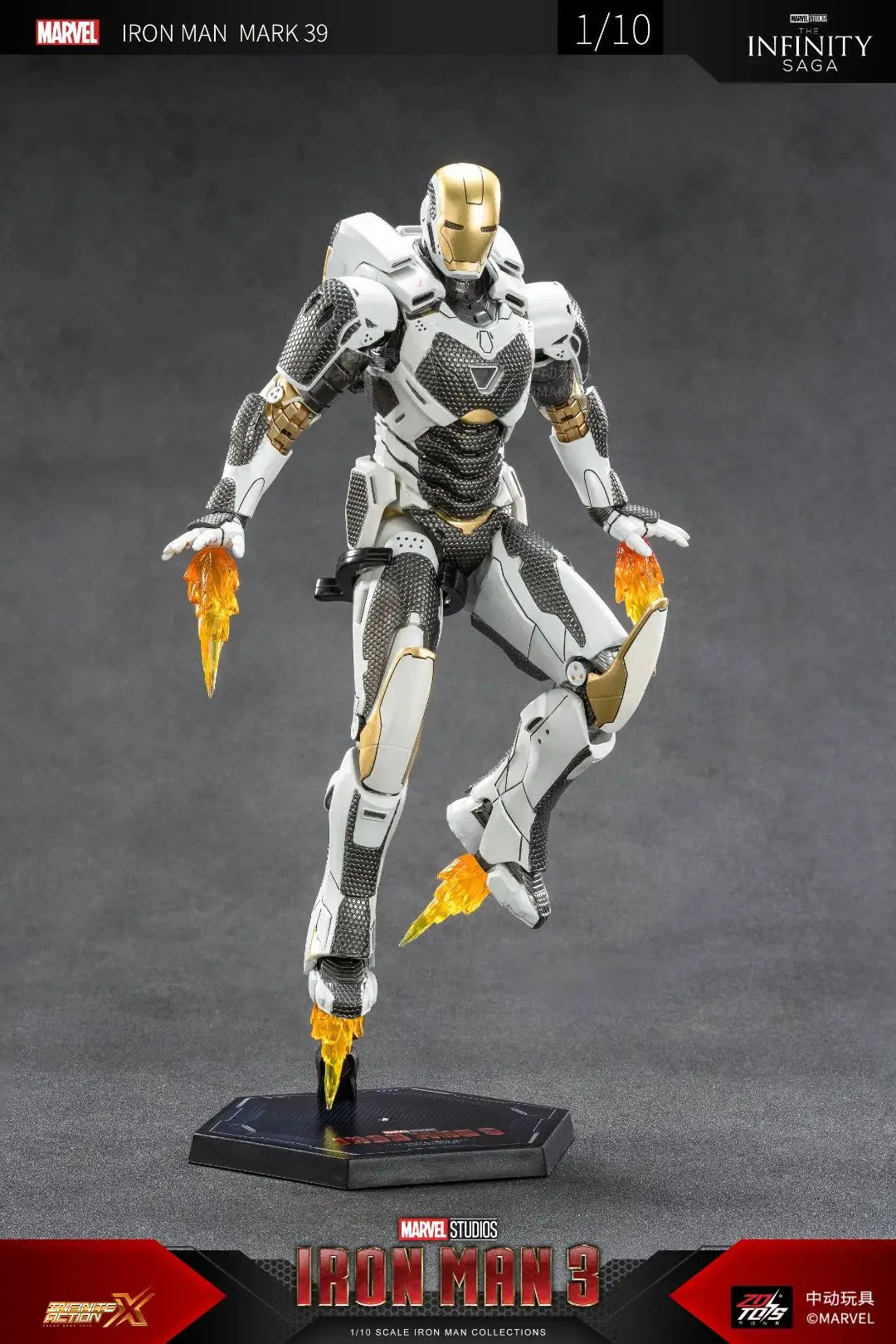 ZD Toys Iron Man Series Blacklash Figures 1/10 MK33 MK39 MK17 MK21Action Figurines Movie Statue Model Adult Collect Gift