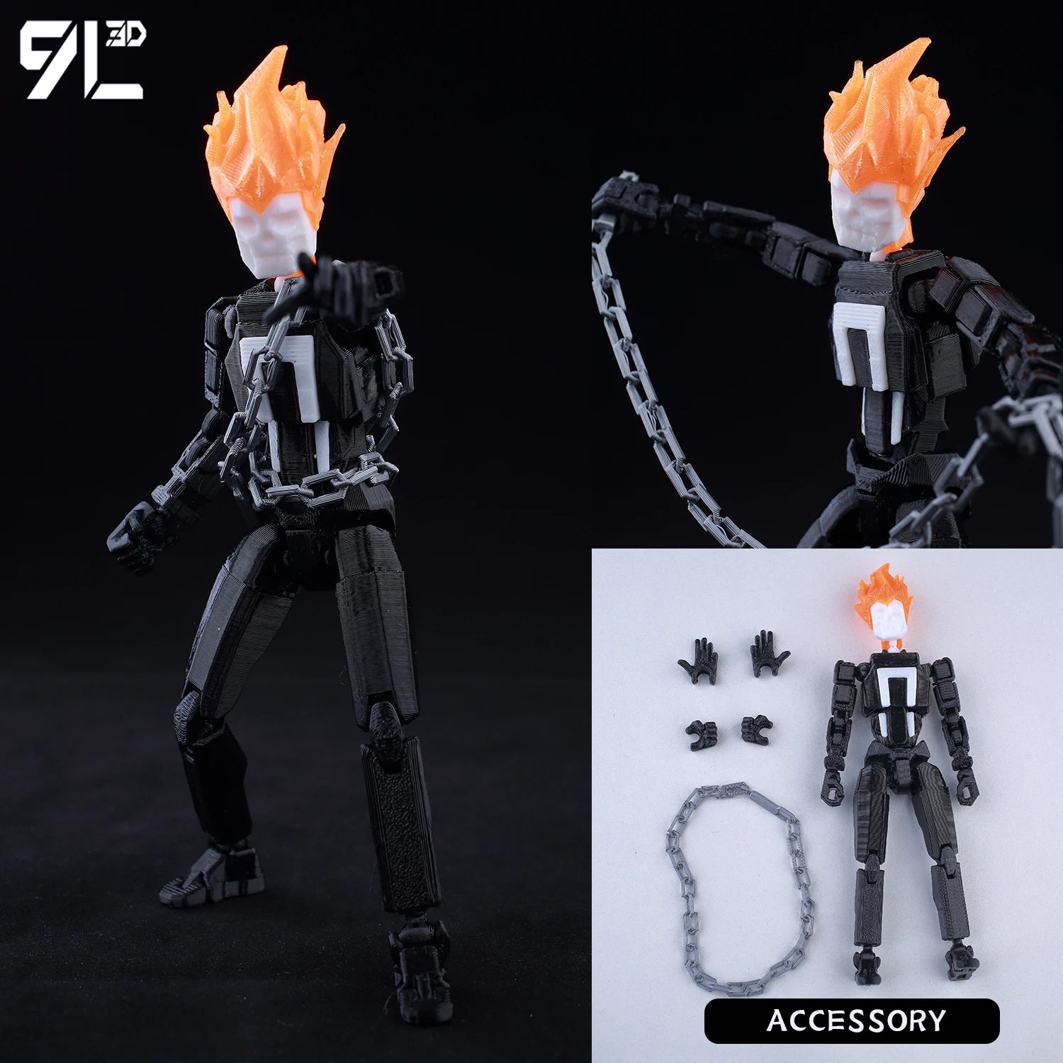 VIP-Dropshipping 9L3D Printed Anime Characters Lucky Dummy 13 Action Figures Multi-Jointed Movable Shapeshift Mannequin Toys