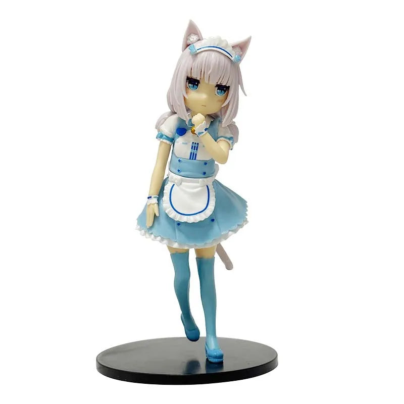 18CM Cat Maid Anime NEKOPARA Figure Chocolates Vanilla Cute Pretty Cat Style Model PVC Static Child Toys Collectible Gift Doll