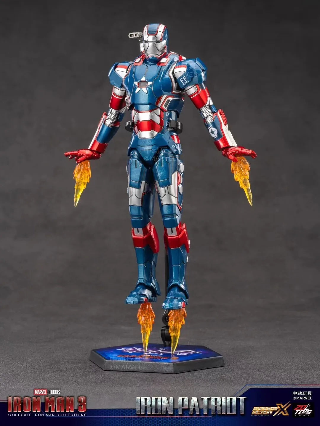 ZD Toys Iron Man Action Figure Iron Patriot MK1-7 MK17 MK33 MK85 MK30 War Machine Legends Avengers Tony Stark Collect Toy Gift