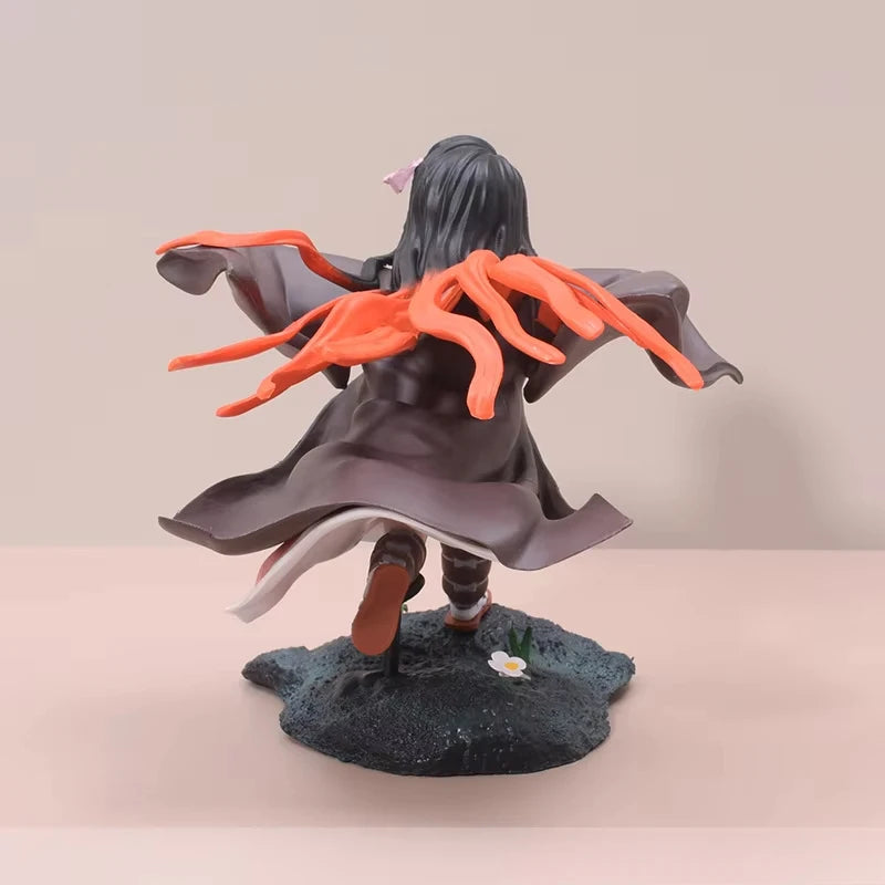 Animation Character Demon Slayer GK Kamado Nezuko Running Posture Car Desktop Ornament Home Crafts Small Figurines & Miniatures