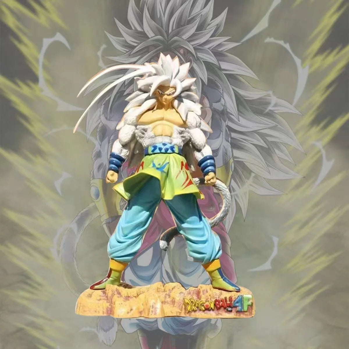 Dragon Ball Z 24cm Son Goku Figure DBZ Super Saiyan 5 Anime Sj5 Figurine Pvc Statue Collectible Desktop Model Doll Gift Toys