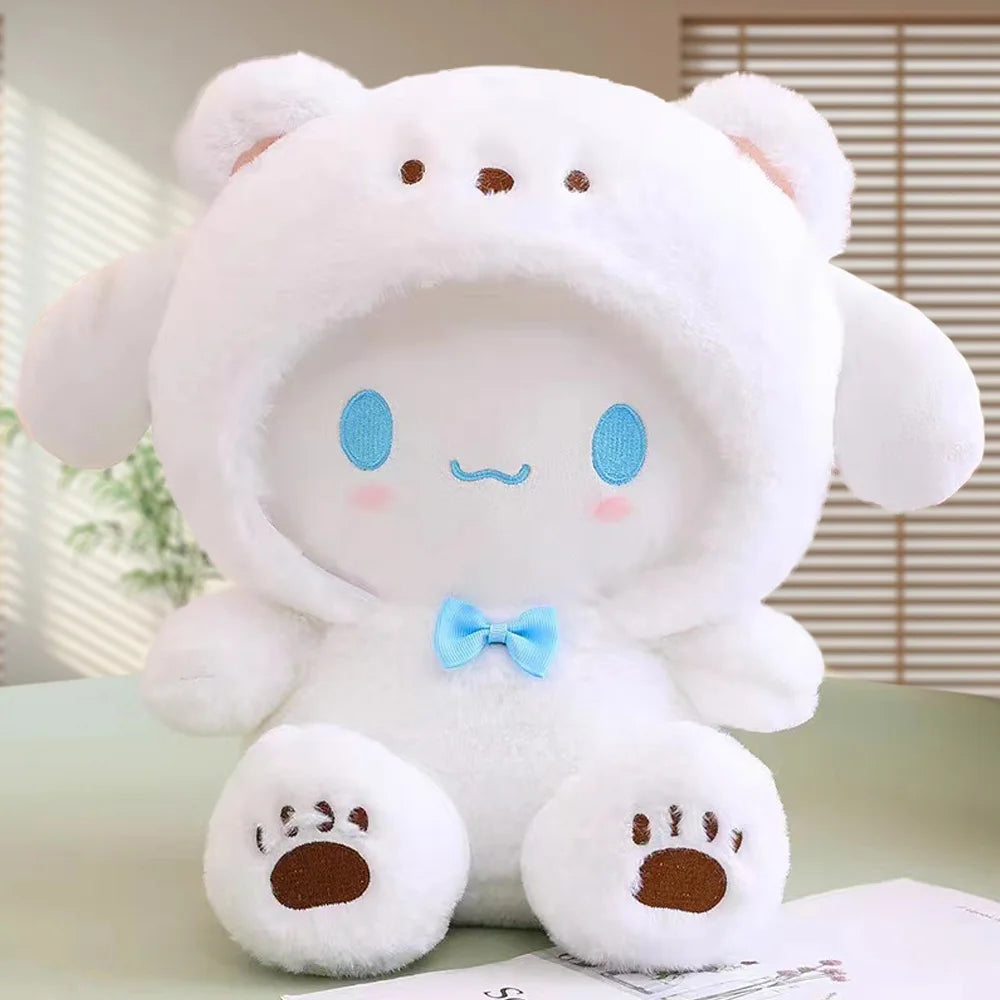 20cm Anime Sanrio Plush Toys Kawaii Hello Kitty Cinnamoroll Kuromi Pom Pom Purin cat Gift Dolls Stuffed Children Plushies Doll