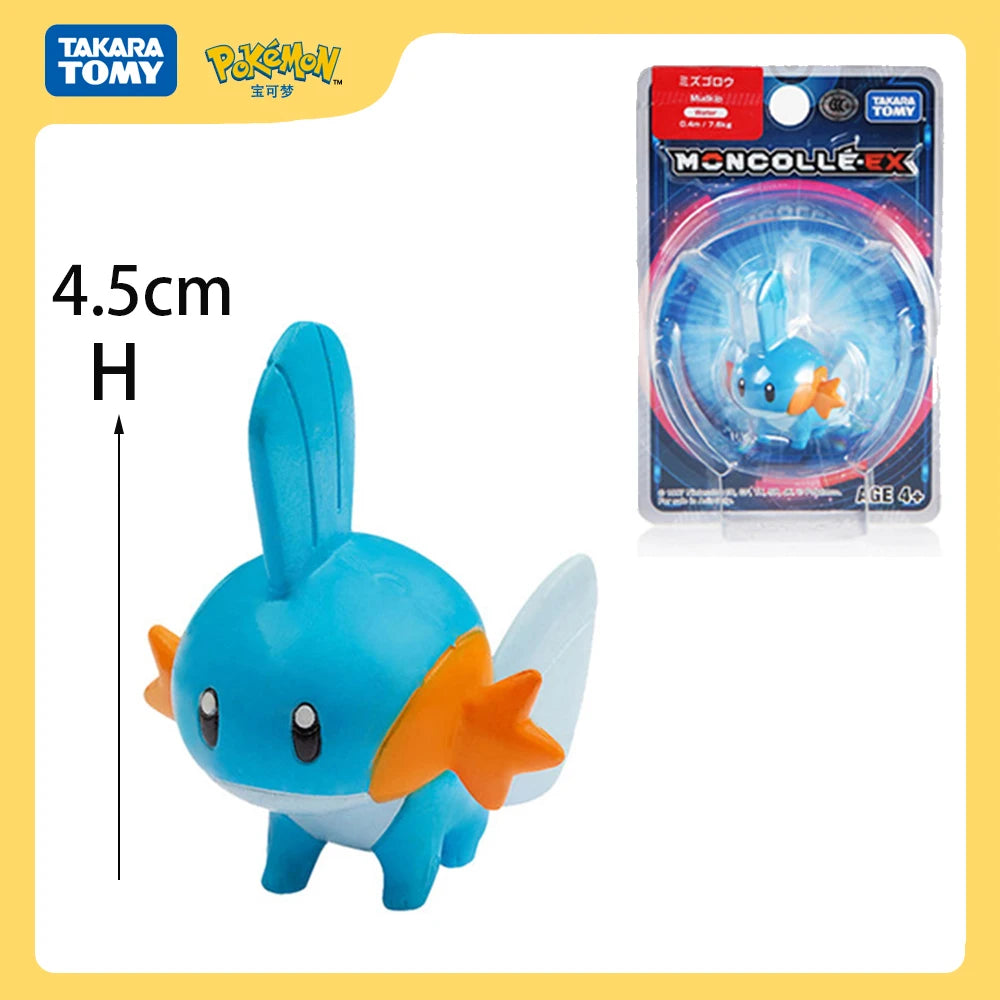 Oshawott Popplio Pokemon Figure Pvc Toy Pikachu Litten Turtwig Fennekin Mudkip Anime Action Statue Model Genuine Ornament Gift