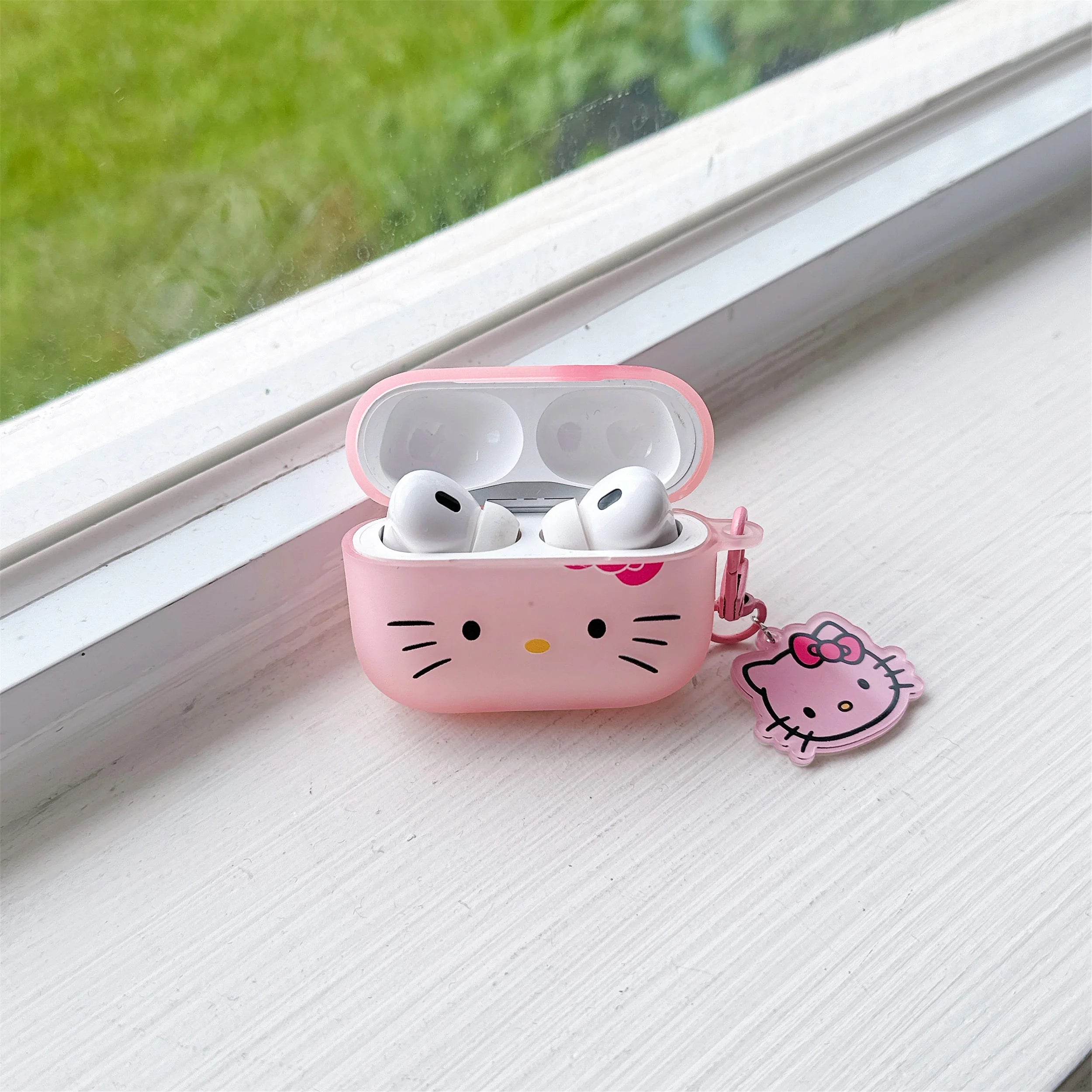 For Airpods 1 2 3 4 Pro Pro 2 Hello Kitty Matte TPU Earphone Case Accessories Cover