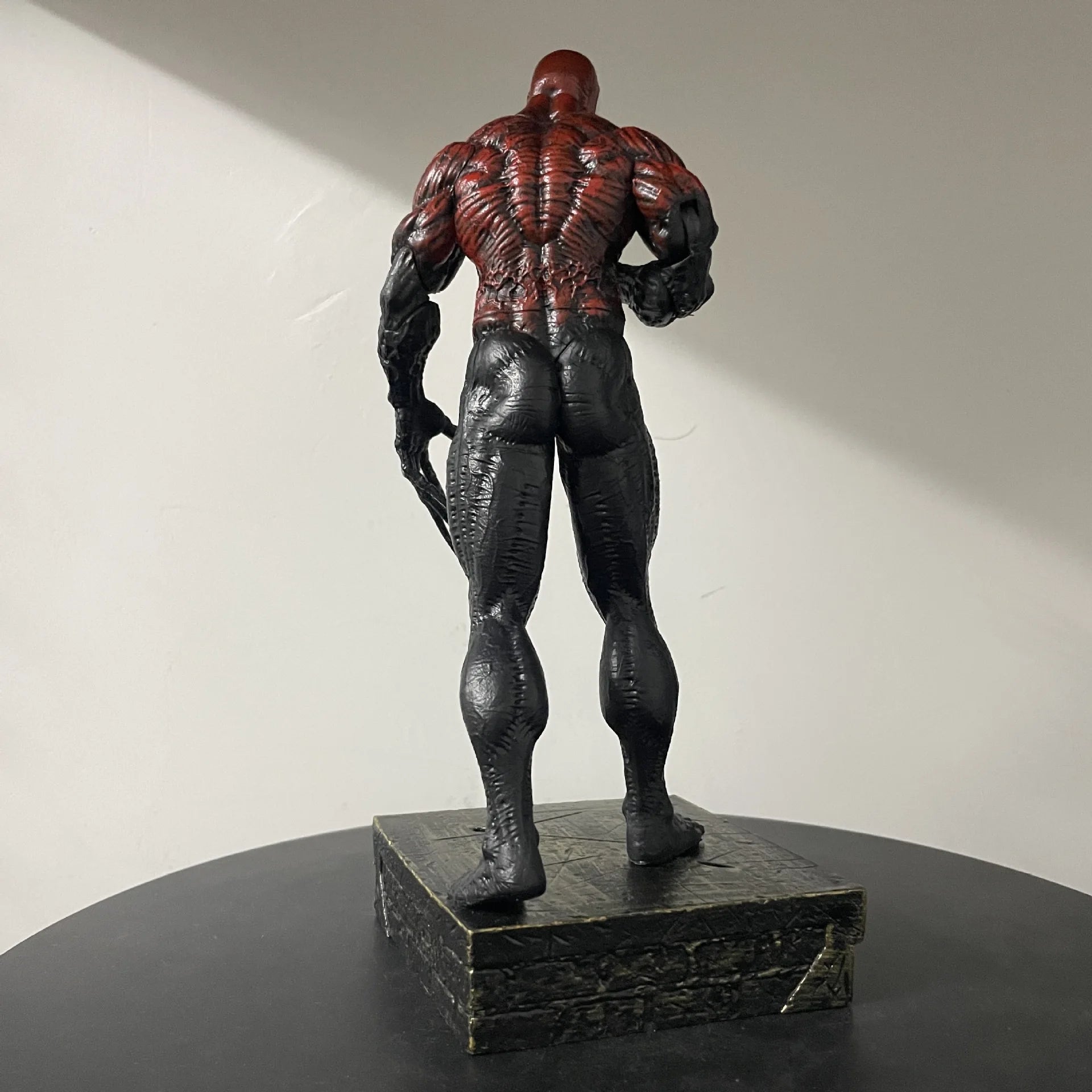 26cm Venom Symbiote Action Figure Toys With 2 replaceable head carvings Venom Statue Model Doll Collectible Ornaments Xmas Gift