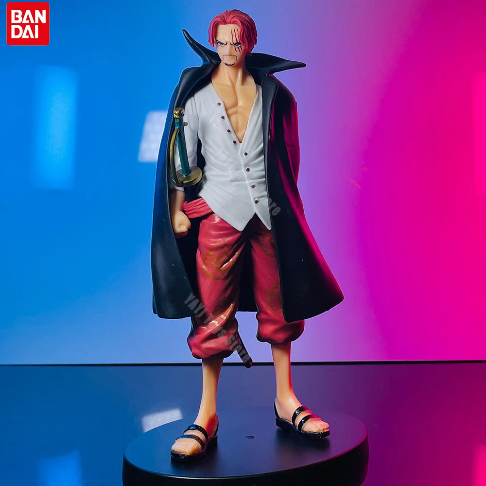 18cm One Piece Anime Figure Red Hair Shanks Action Figures Cartoon Figure Model PVC Doll Collection Decoration Kid Toy Gift