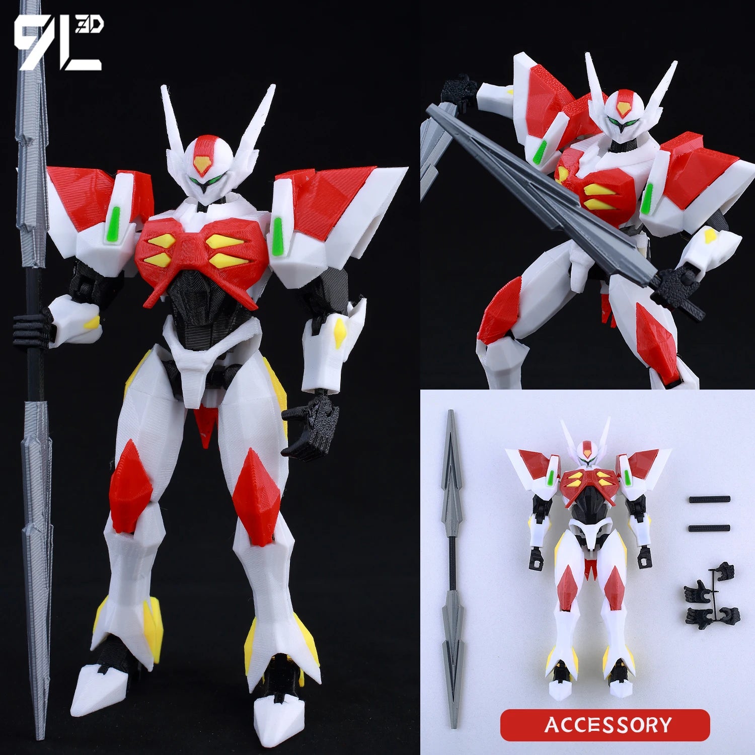 9L 3D Printed Demon Slayer Tanjiro Kamado Lucky Dummy 13 Movable Shapeshift Action Figures Mannequin Toys for Anime Fans