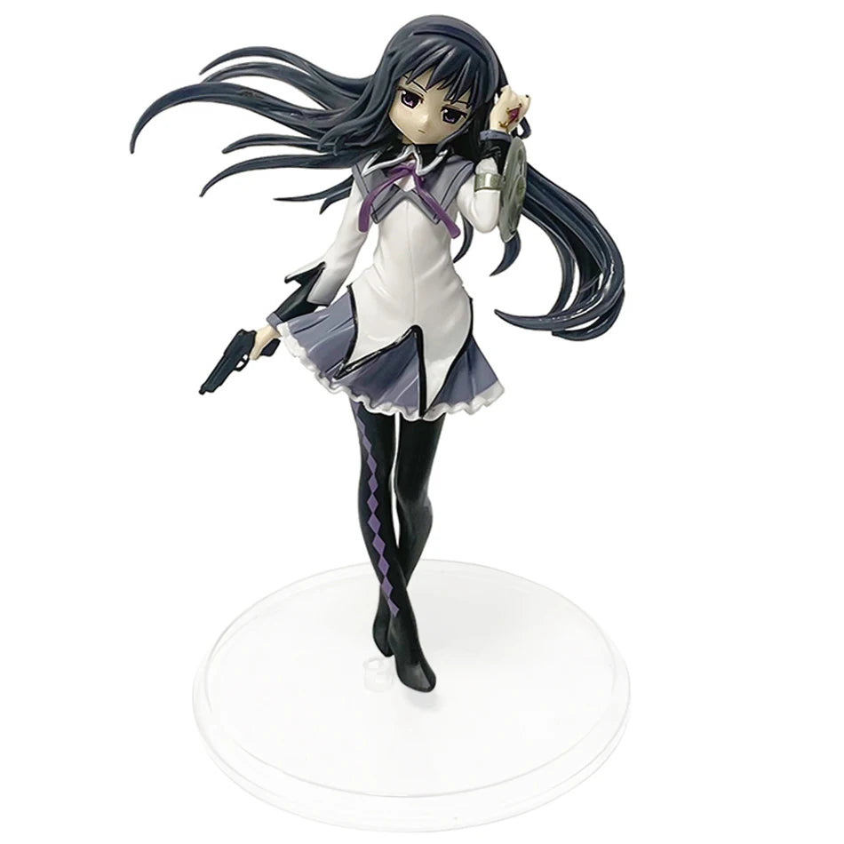 Anime Puella Magi Madoka Magica Figure 17cm Akemi Homura Action Figural Pvc Model Kawaii Decoration Doll Kids Toy Christmas Gift