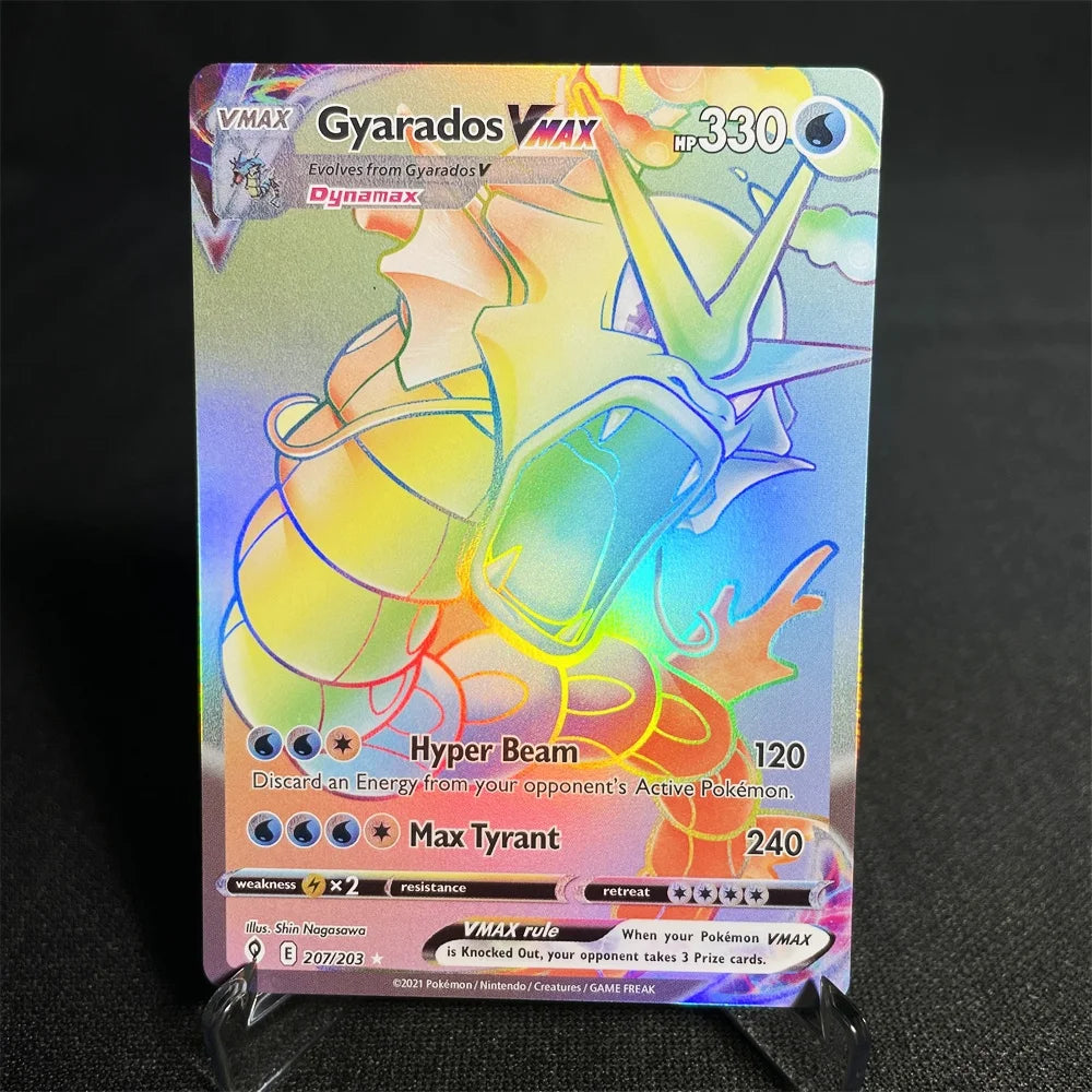 Pokemon Cards Holographic Sword & Shield Series Garchomp Genesect Duraludon Lilligant Evolution Collection Card Proxy Card