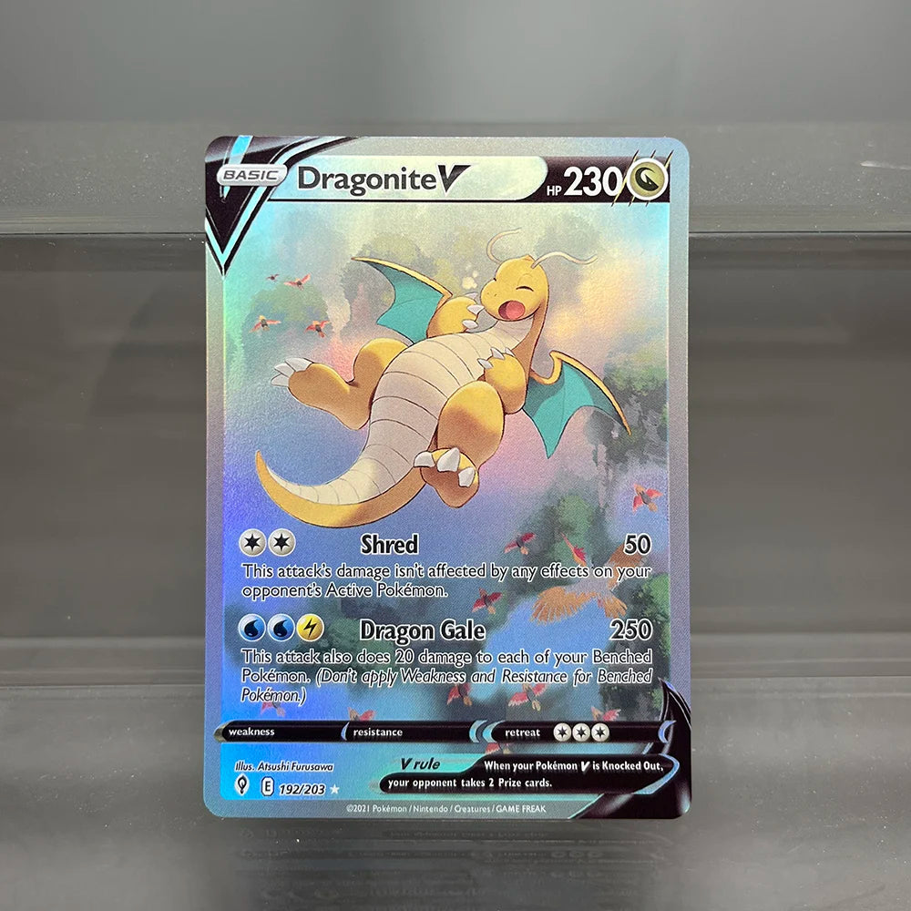 Pokémon Holographic Single Cards Lilligant Leafeon Dragonite Machamp Foil Game Collection Cards PTCG Proxy Cards Kids Toys
