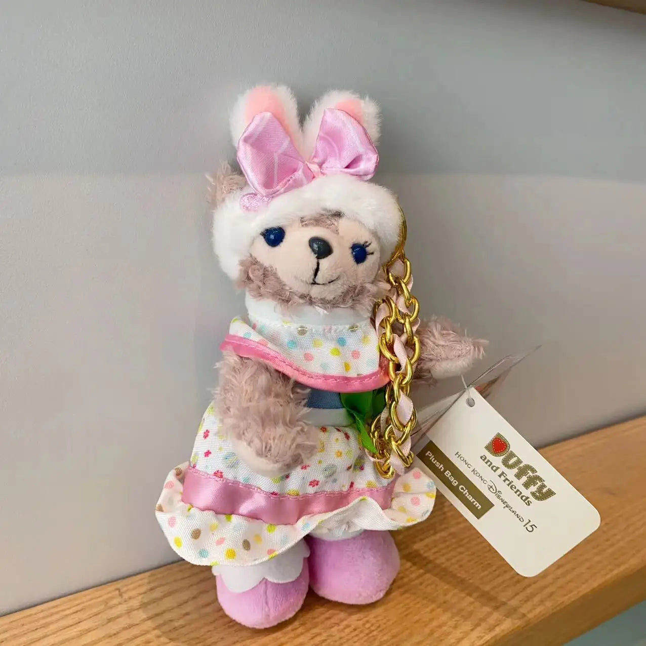 Disney Stellalou Duff Anime Figure Plush Keychain and Bag Pandent Stuffed Animals Rabbit and Bear Peluche Bag Decorations