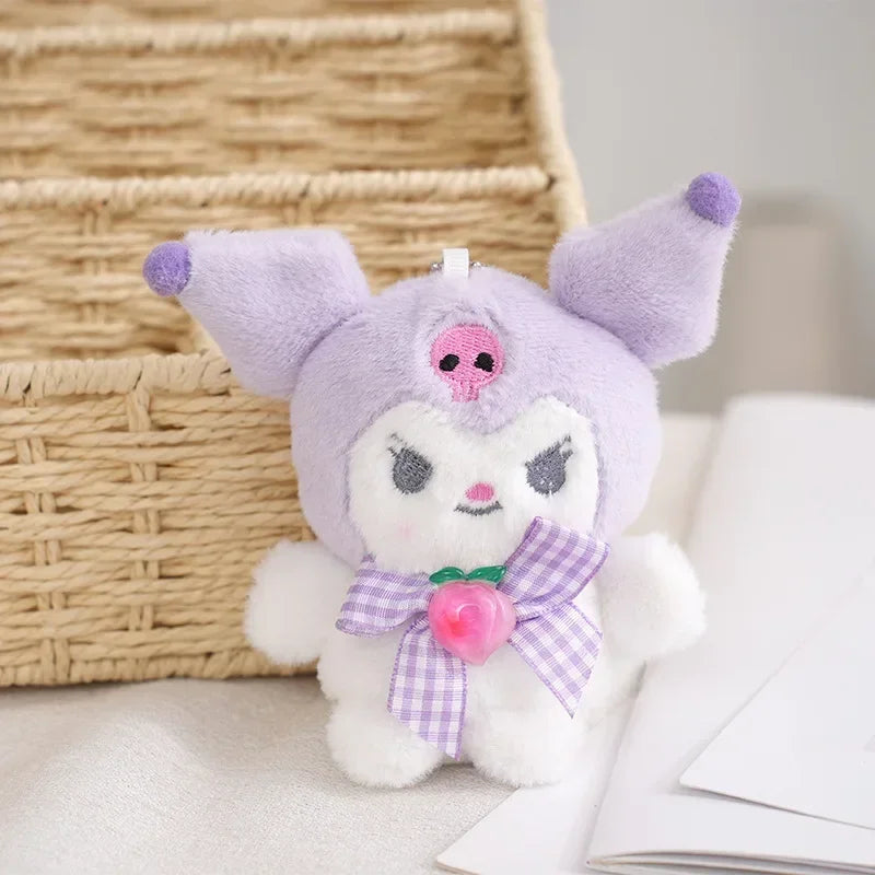 Sanrio Kuromi Cinnamoroll Melody Plush Toy Doll Anime Kawaii Doll Pendant Collection Children's Birthday Festival Gift